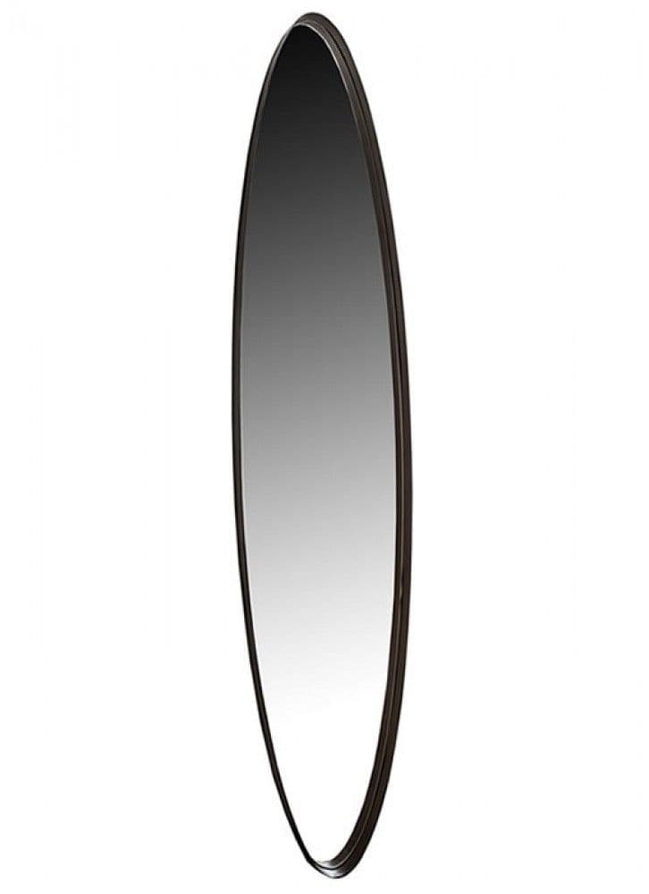 The Grange Collection Full Length Wall Mirror 25x120cm | Black QM5