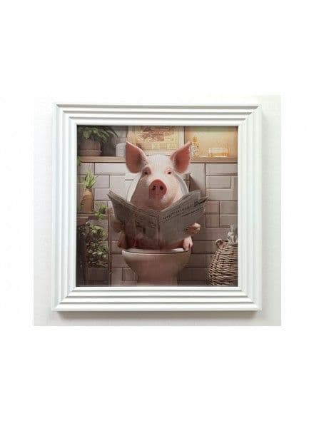 kirkwood The Stonewall Galle Framed Picture 40x40x1.7cm  | Pig ZH50