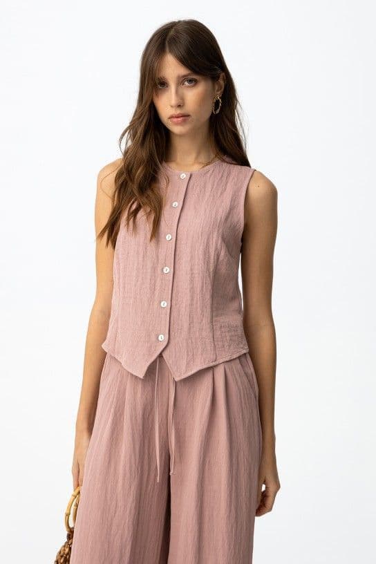 Tiffiosi   Augusta Waist Coat| Rose 10065581