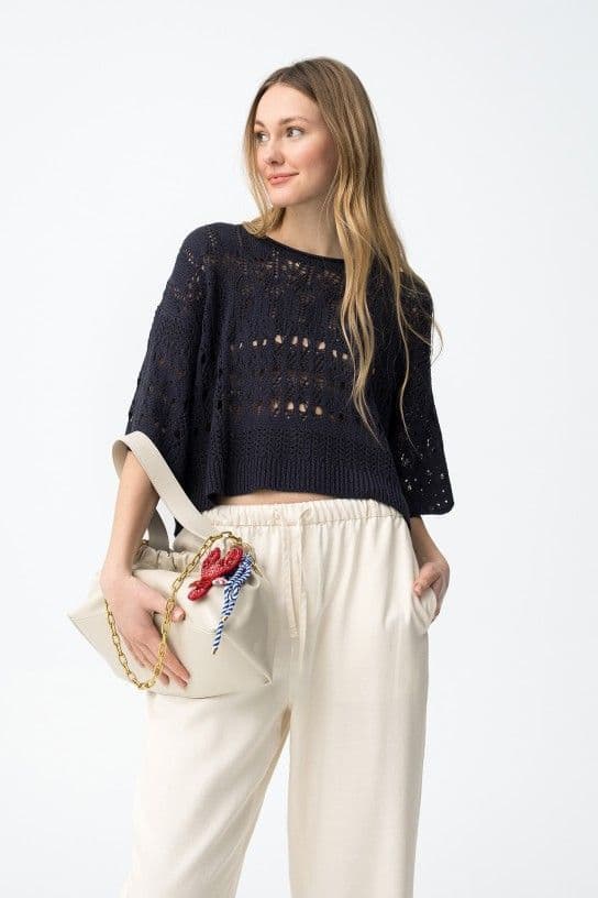 Tiffosi Benny S/S Sweater | Blue 10065482