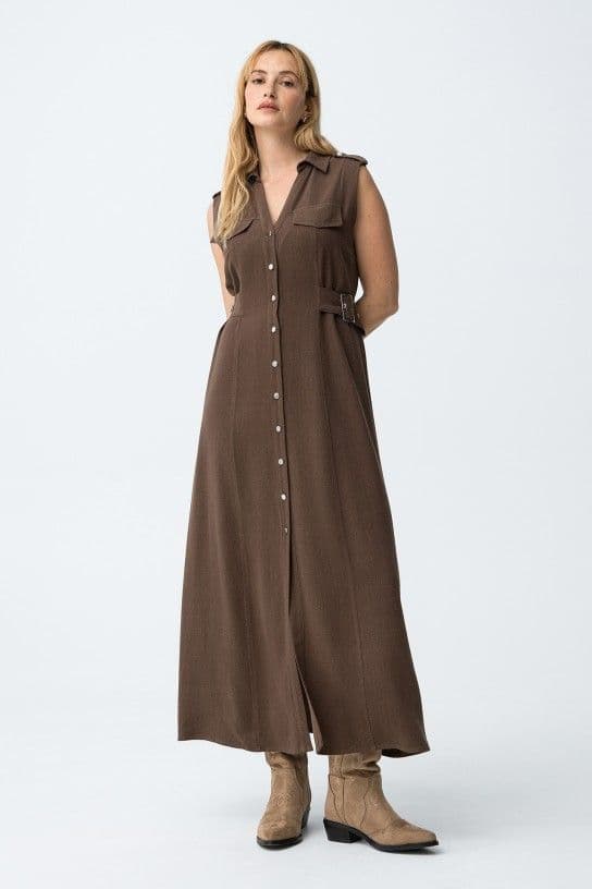 Tiffosi Favo Dress | Chocolate 10065062