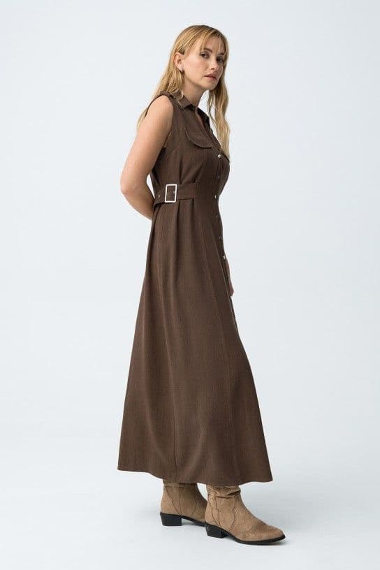 Tiffosi Favo Dress | Chocolate 10065062