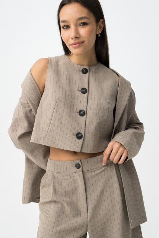 Tiffosi Giorgia Vest  | Mushroom 10064894