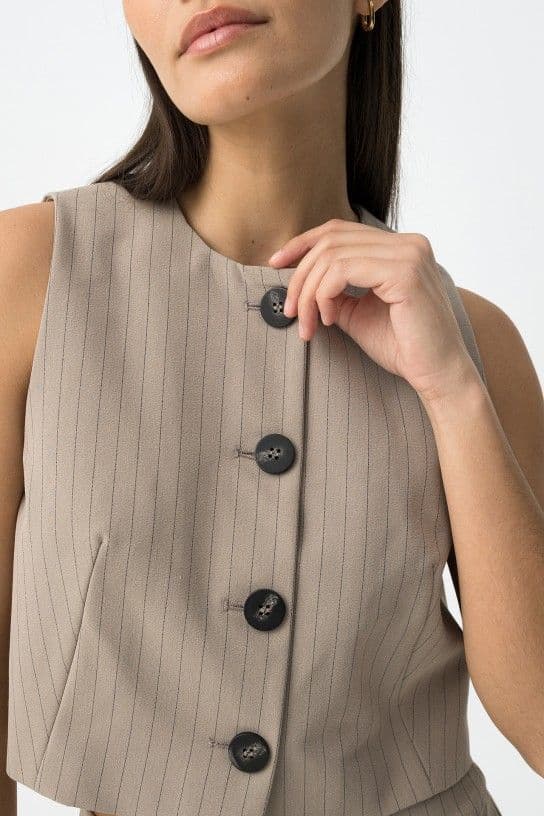 Tiffosi Giorgia Vest  | Mushroom 10064894
