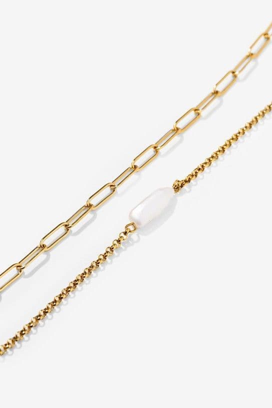 Tiffosi Jade Necklace  | Gold 10063930