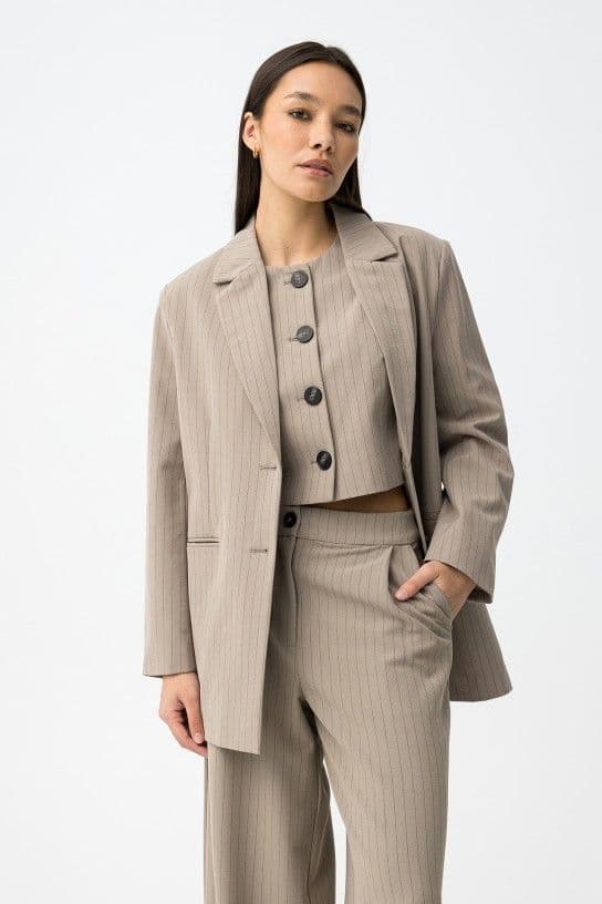 Tiffosi  Klein Blazer | Mushroom 10064891
