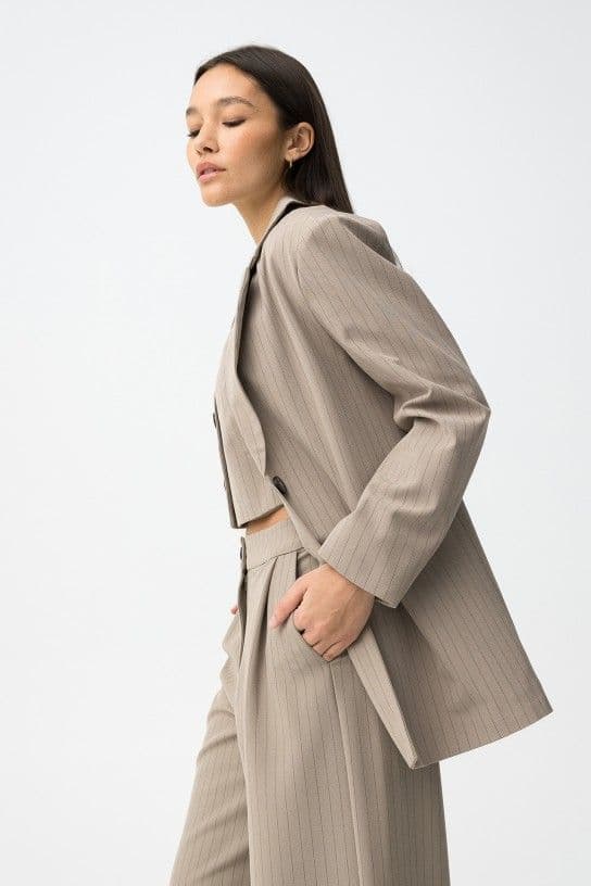 Tiffosi  Klein Blazer | Mushroom 10064891