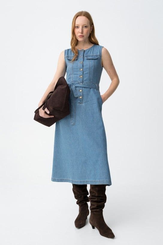 Tiffosi Nancy Dress | Denim 10065206