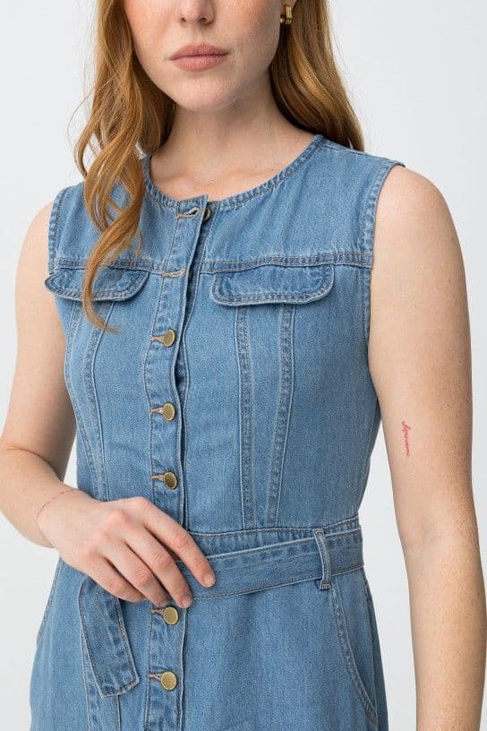 Tiffosi Nancy Dress | Denim 10065206