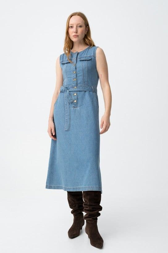 Tiffosi Nancy Dress | Denim 10065206