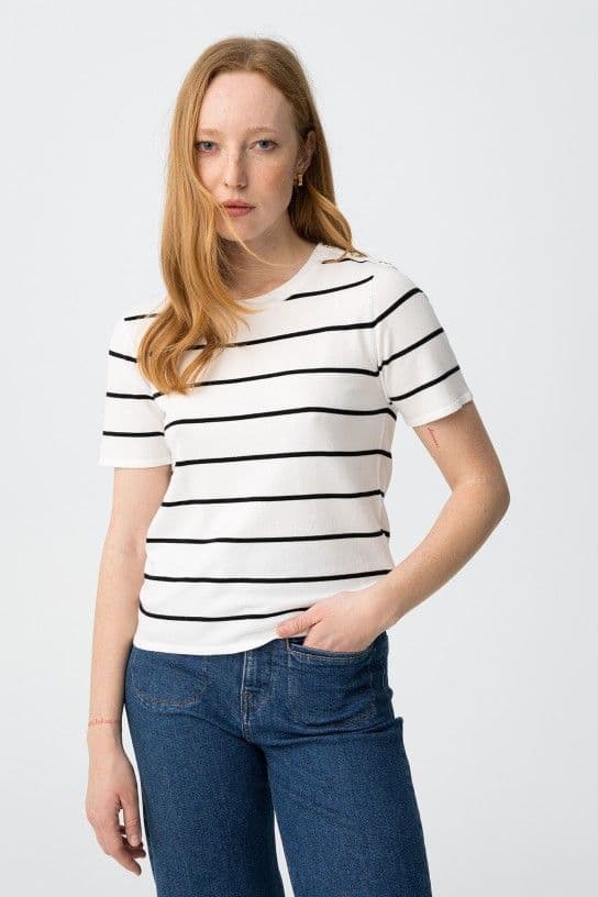 Tiffosi  Rufina S/S Sweater  | White 10065478