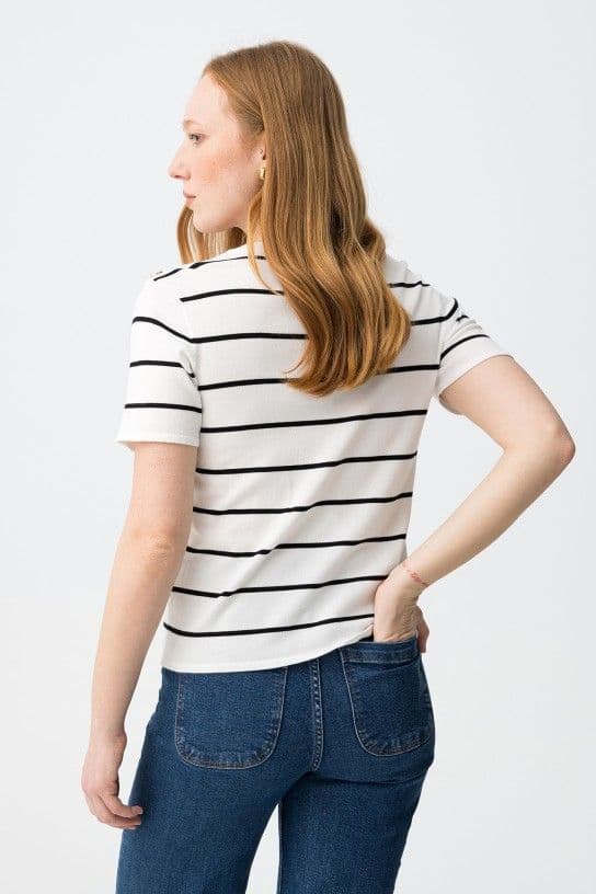 Tiffosi  Rufina S/S Sweater  | White 10065478