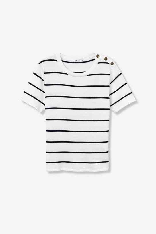 Tiffosi  Rufina S/S Sweater  | White 10065478