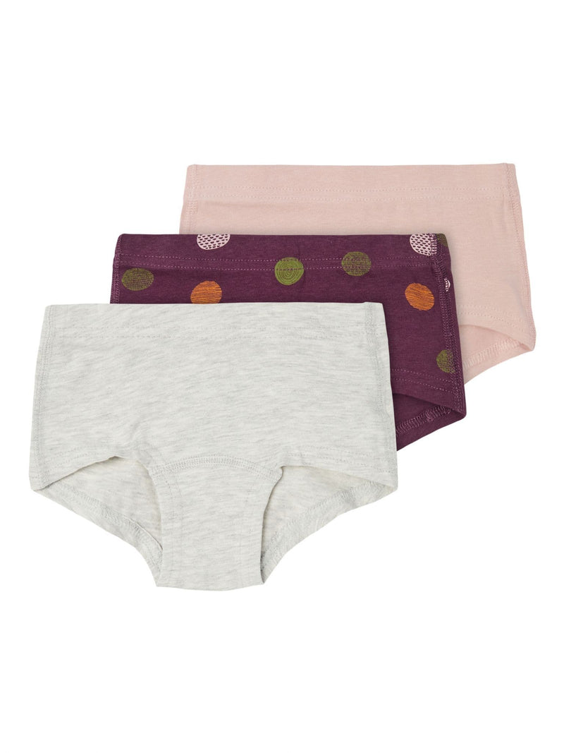 tights 3pk mini prune