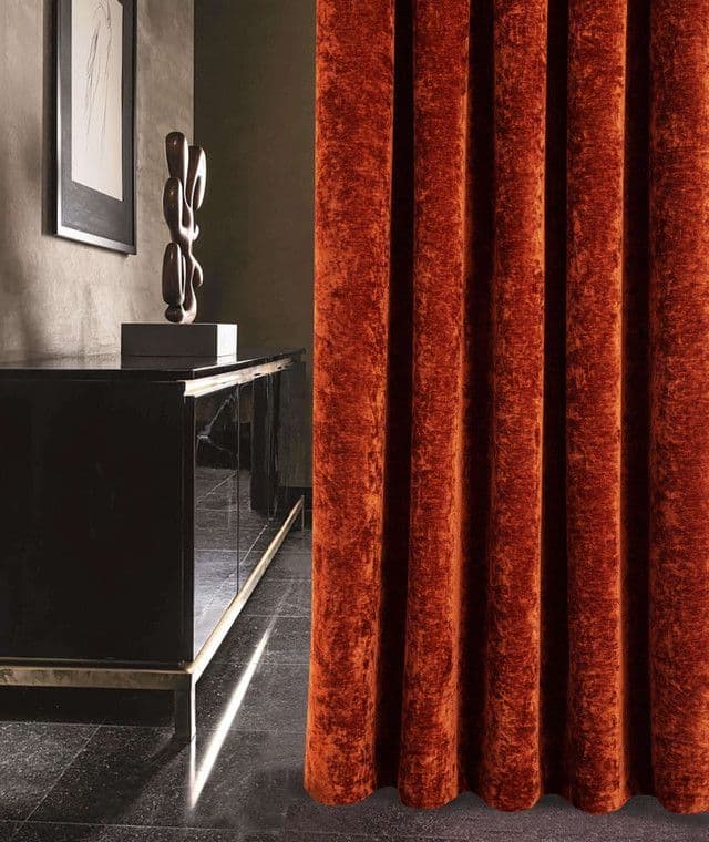 Tom Devaney Camden Blackout Curtains | Terracotta