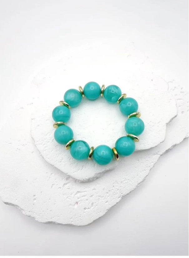 Claren Bijoux Acrylic Style Bracelet | Turquoise BR265
