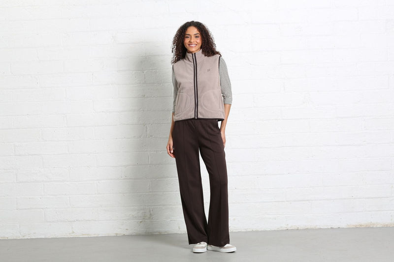 Rant & Rave Tilly Fleece Vest | Taupe RLX-236