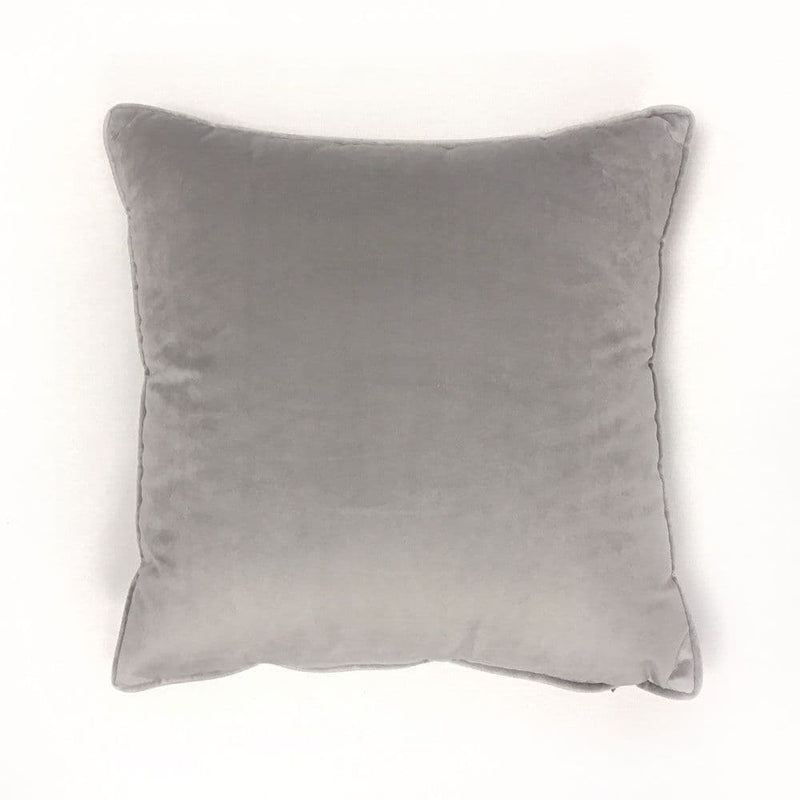 Fullshire Velvet Piped Cushion Cover | Silver