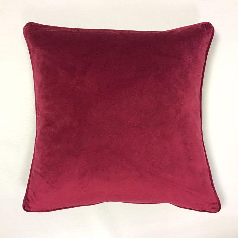 Fullshire Velvet Piped Cushion Cover | Wine