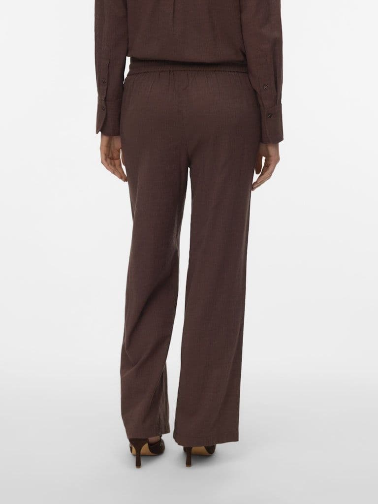 Vero Moda Caia MW Wide Pant  | Chocolate