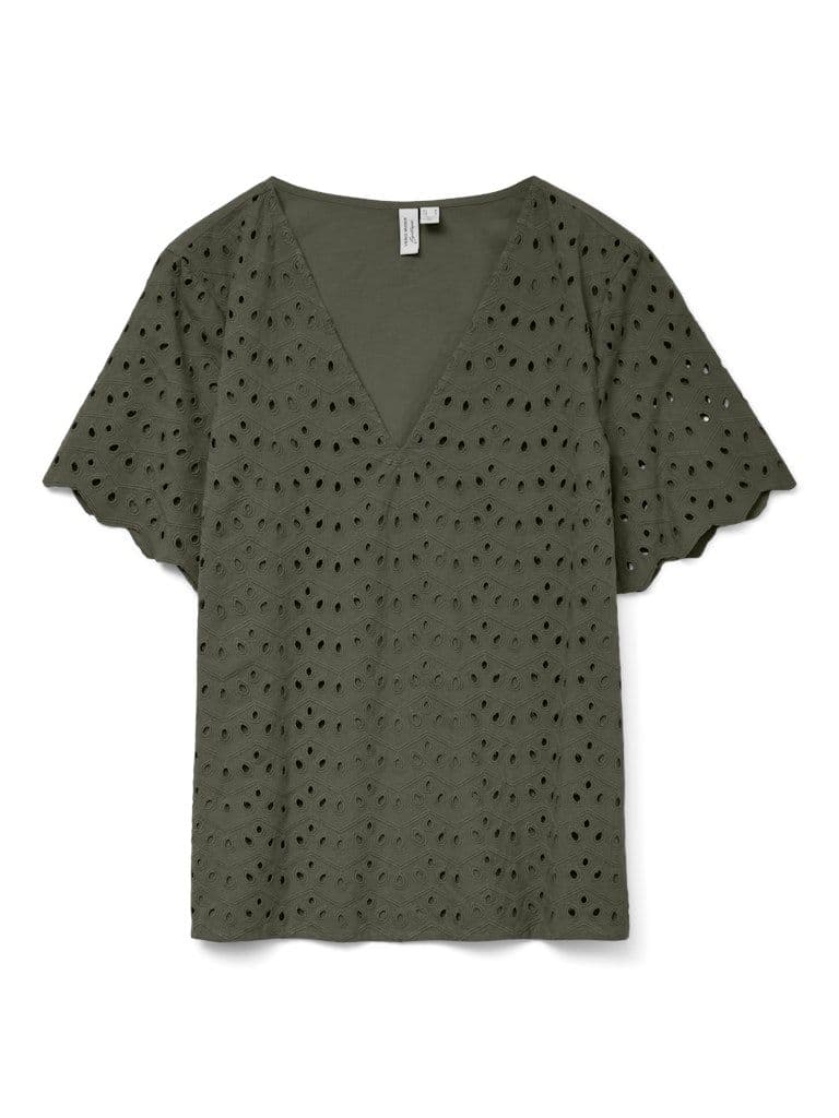 Vero Moda Bala S/S V-Neck Top | Ivy
