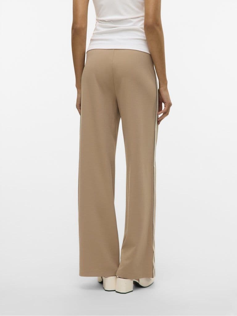 Vero Moda Berlin MW Wide Panel Pant | Silver Mink