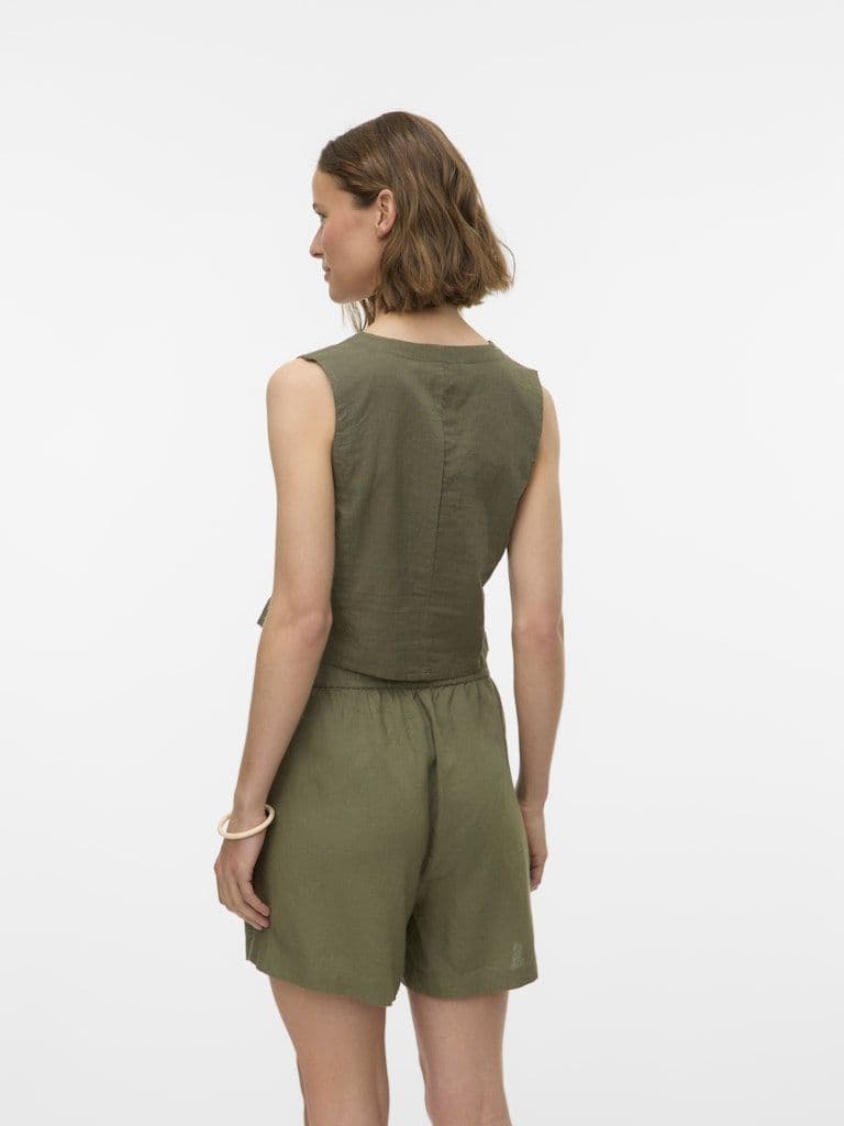 Vero Moda Caia SL Vest Top | Lichen
