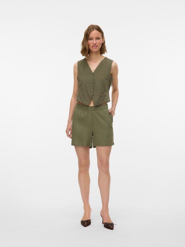 Vero Moda Caia SL Vest Top | Lichen
