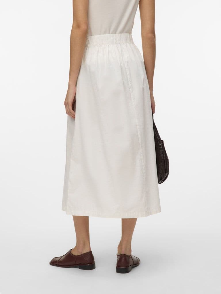 Vero Moda Charlotte HW Ankle Skirt  | Snow White