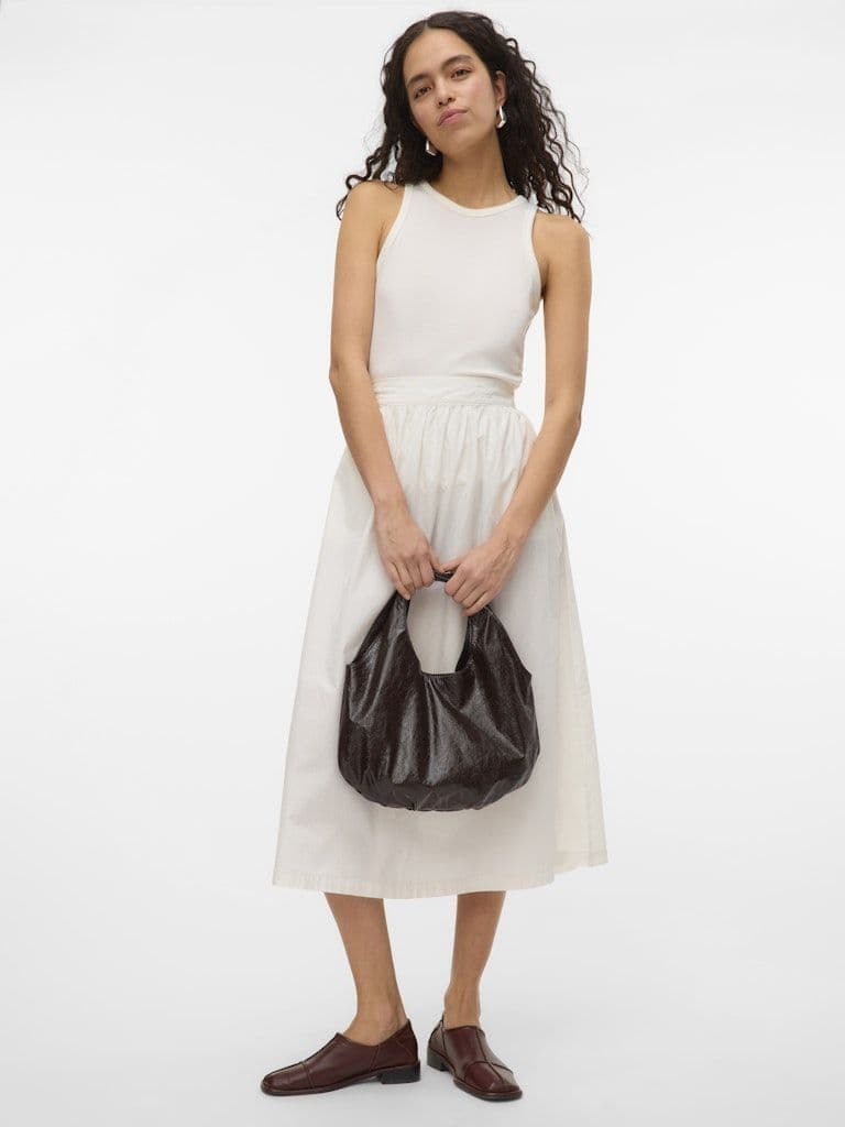 Vero Moda Charlotte HW Ankle Skirt  | Snow White