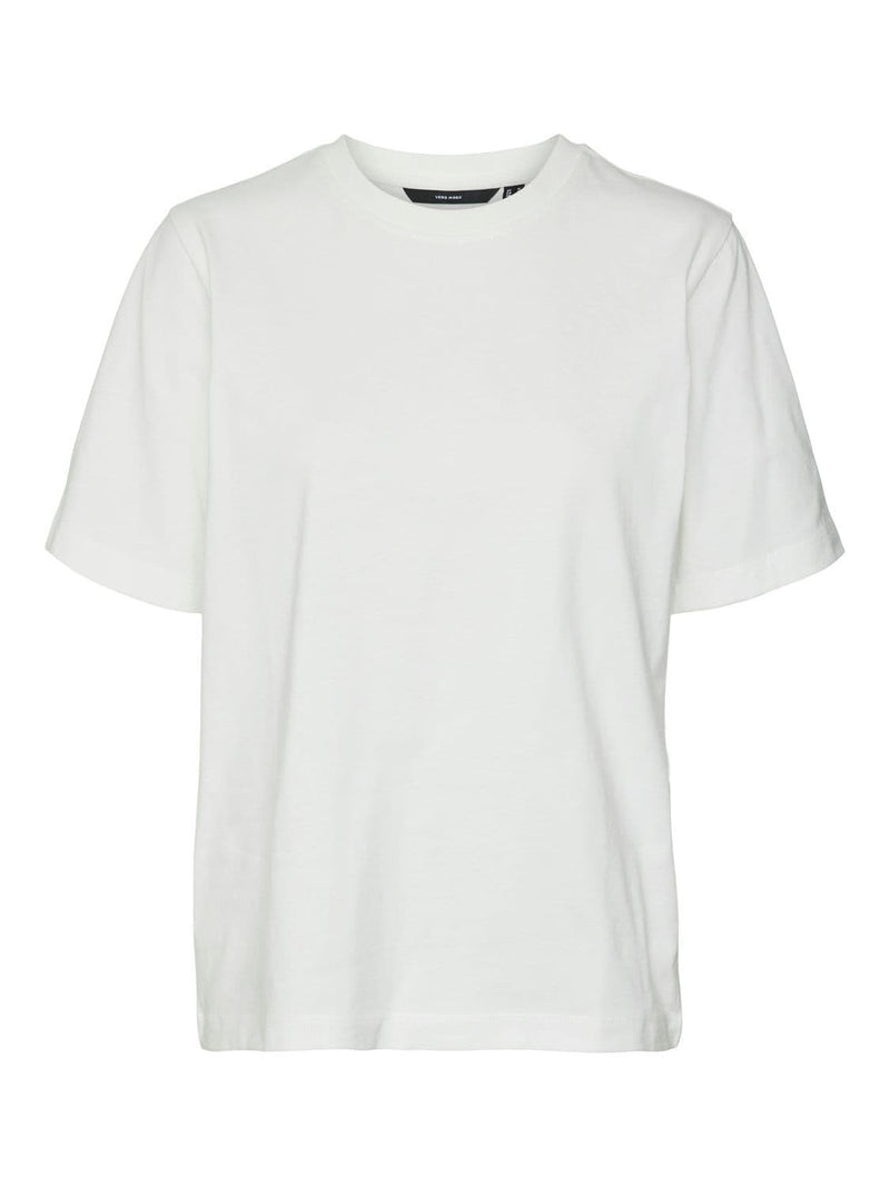Vero Moda Demi SS O-Neck Top | Snow White