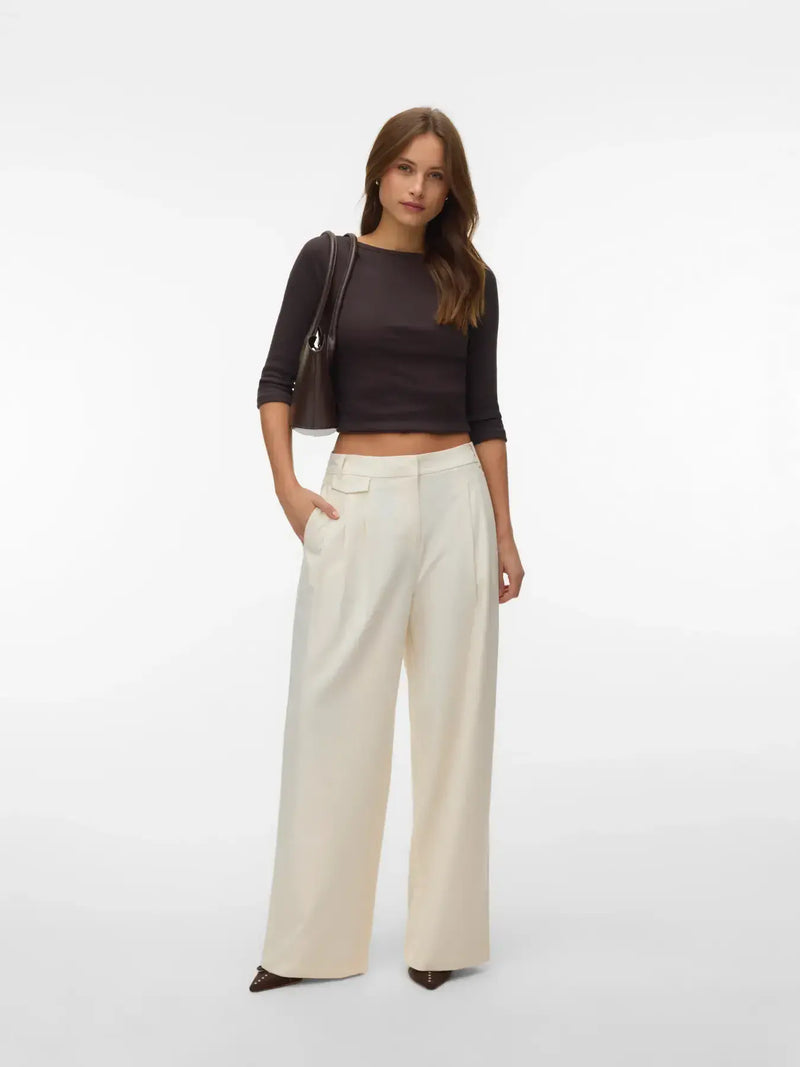Vero Moda Drea MW Wide Pant | Birch