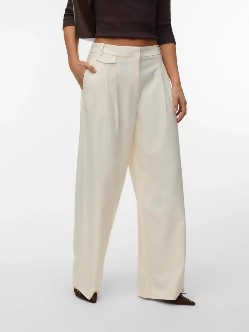 Vero Moda Drea MW Wide Pant | Birch