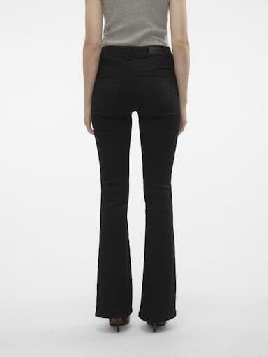 Vero Moda  Flash Mr Flared Jeans | Black