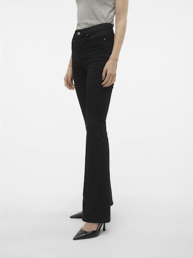 Vero Moda  Flash Mr Flared Jeans | Black