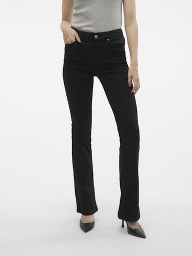 Vero Moda  Flash Mr Flared Jeans | Black