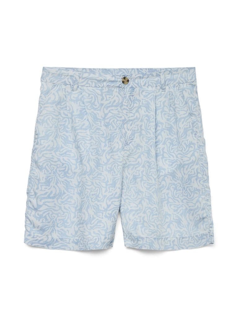 Vero Moda Fleur HW Bermuda Tencel Shorts | Light Blue