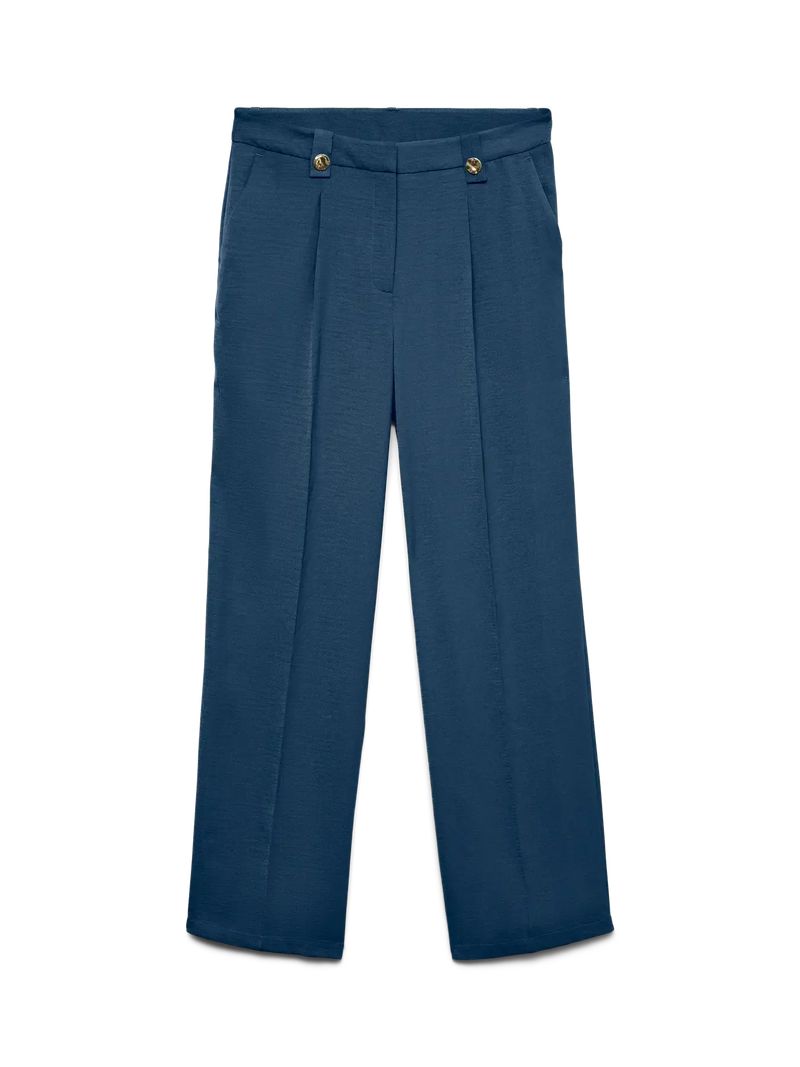 Vero Moda Icelyn MW Pant | Dark Denim