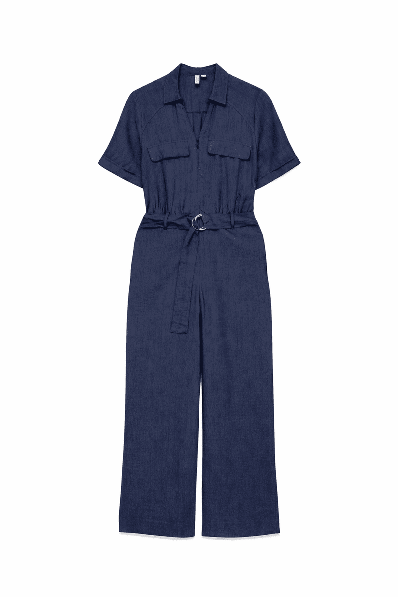 Vero Moda  Igwen S/S Jumpsuit  |  Dark Denim
