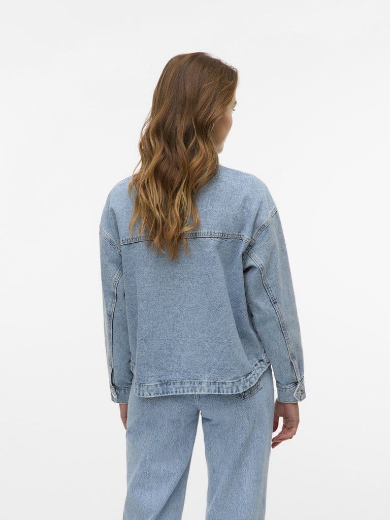 Vero Moda Jamie LS Denim Shacket  | Light Blue
