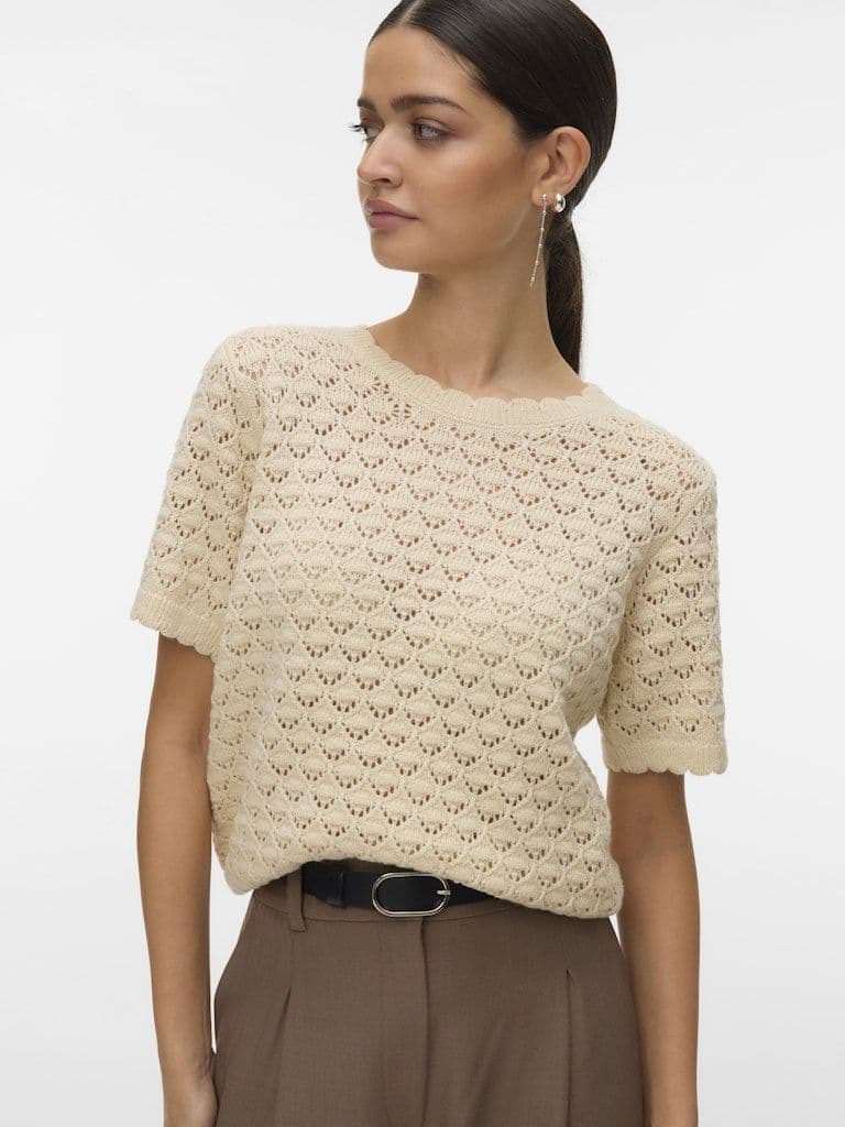 Vero Moda Jaqueline SS O-Neck Top | Birch