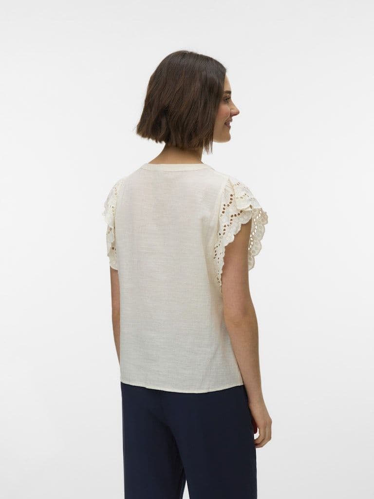 Vero Moda Jayla S/L Top| Cloud Dancer
