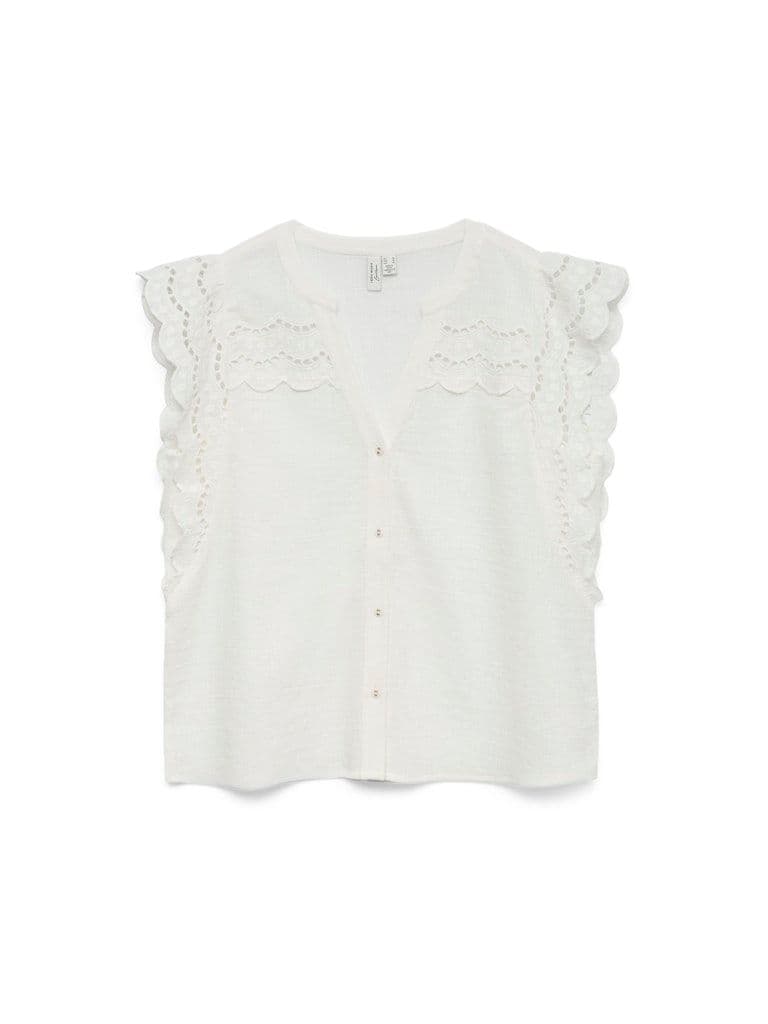 Vero Moda Jayla S/L Top| Cloud Dancer
