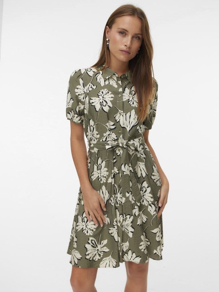 Vero Moda  Jennifer S/S Short Shirt Dress | Kalamata