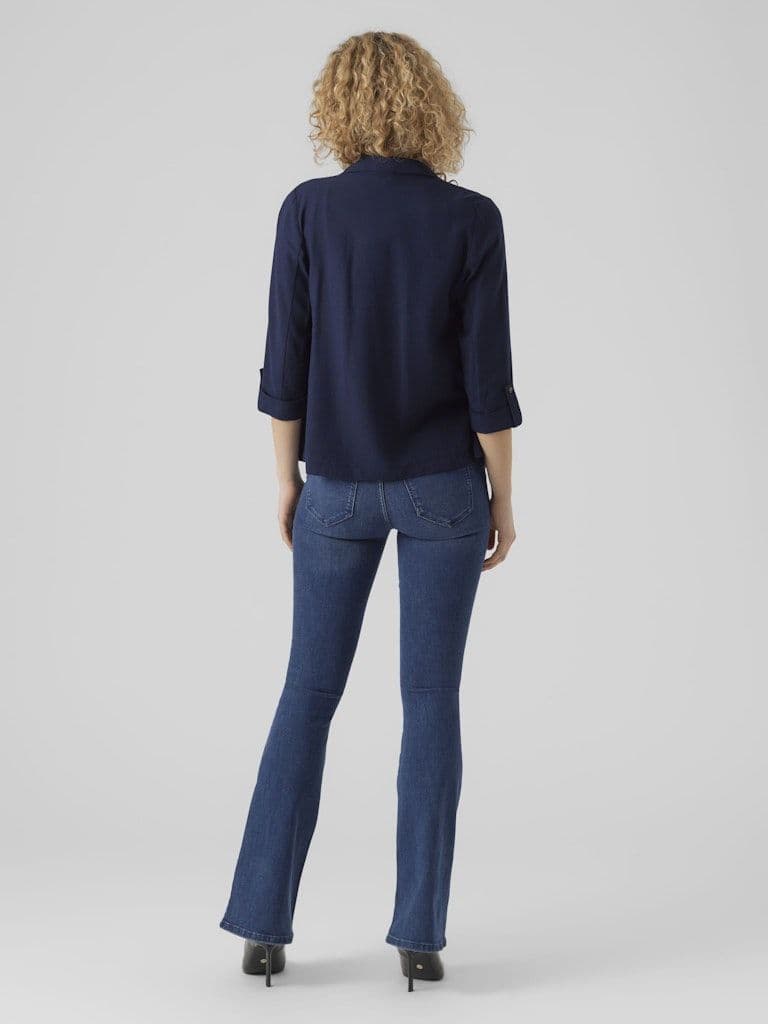 Vero Moda Jesmilo 3/4 Loose Blazer | Navy