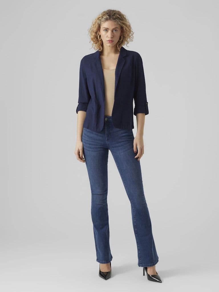 Vero Moda Jesmilo 3/4 Loose Blazer | Navy