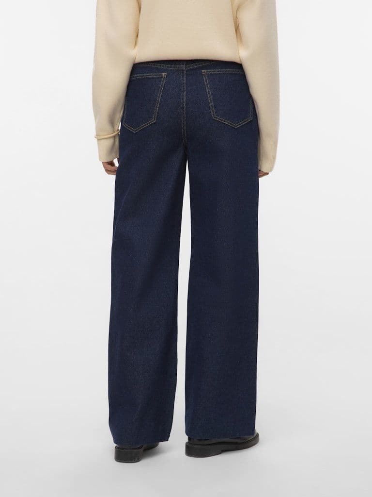 Vero Moda Kathy HR Wide Jeans | Dark Blue