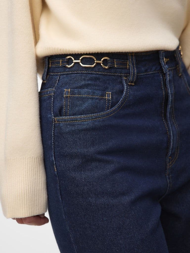 Vero Moda Kathy HR Wide Jeans | Dark Blue