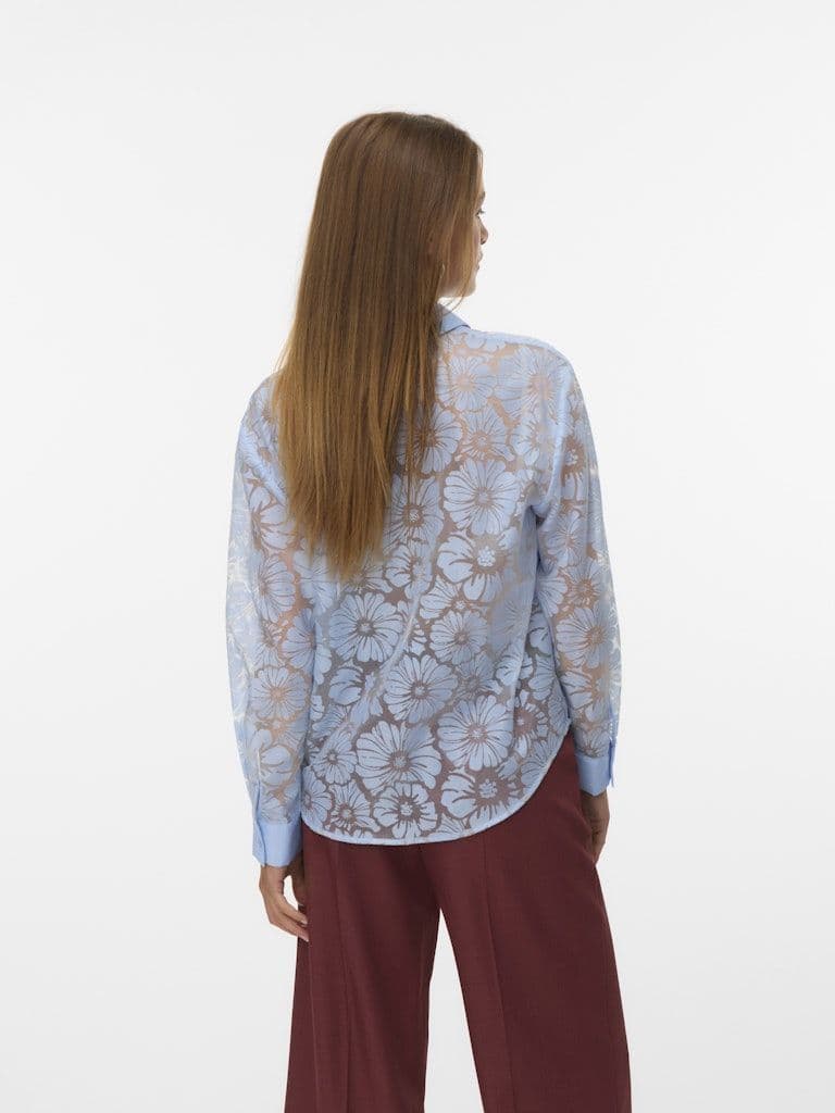 Vero Moda Kova LS Shirt  | Blue