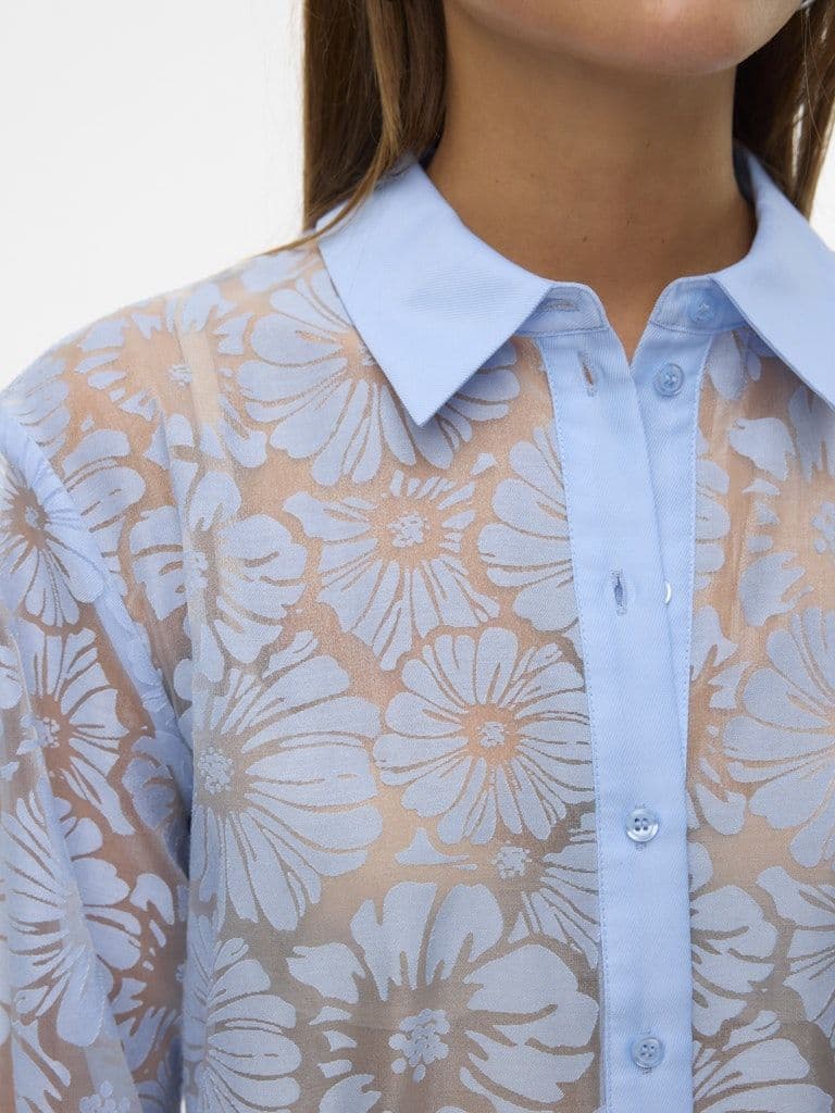 Vero Moda Kova LS Shirt  | Blue